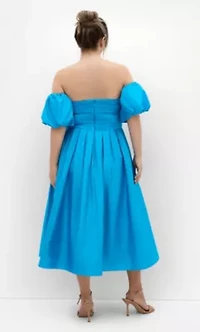 Rosalee Puff Sleeve Midi Dress