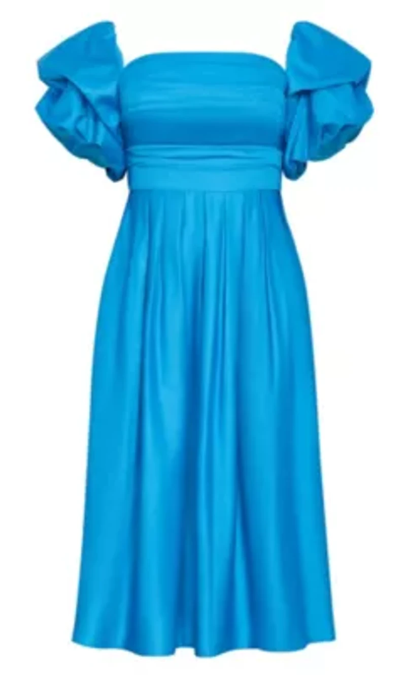 Rosalee Puff Sleeve Midi Dress