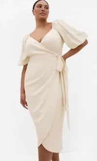 Claudine Wrap Midi Dress
