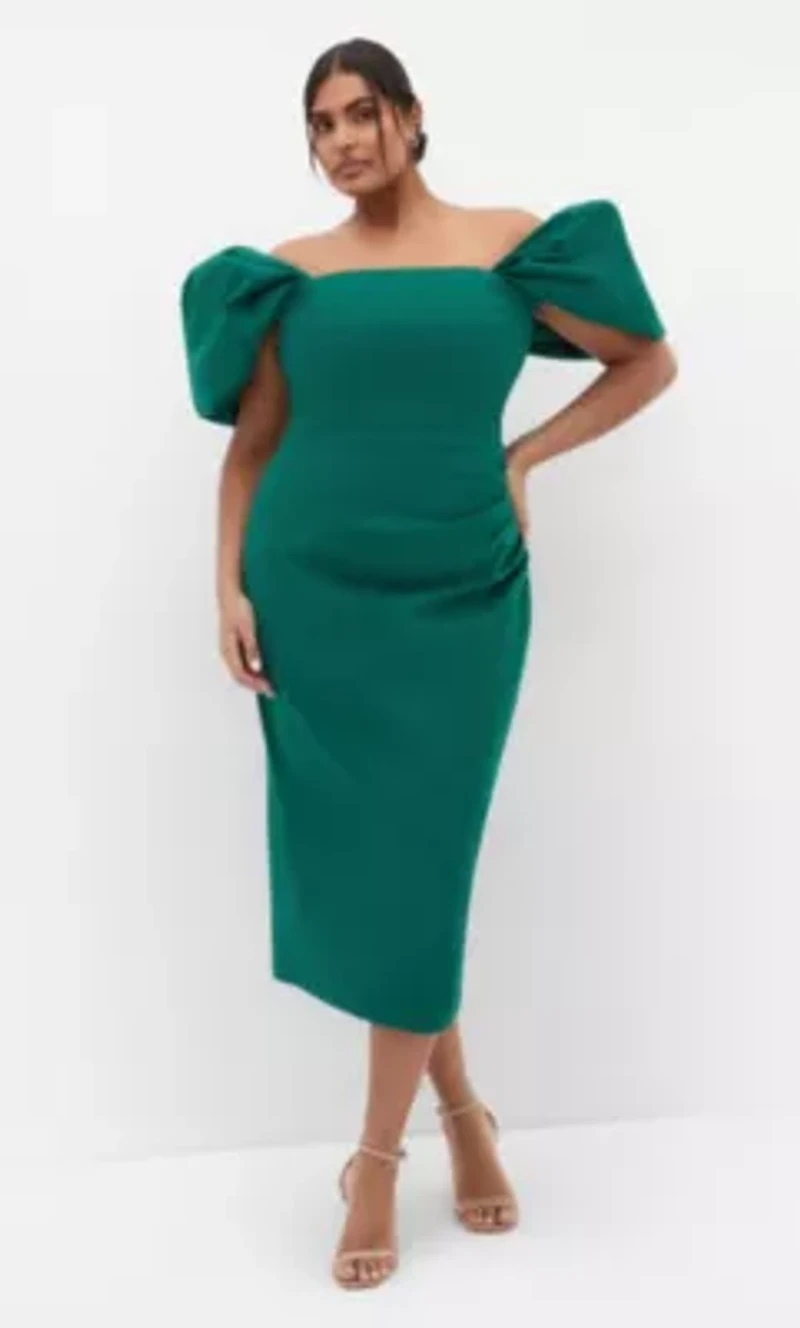 Elyse Off Shoulder Midi Dress