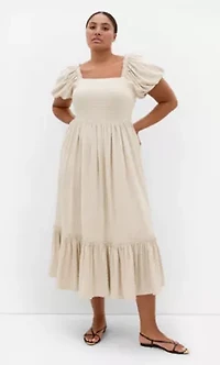 Simone Mini Stripe Midi Dress