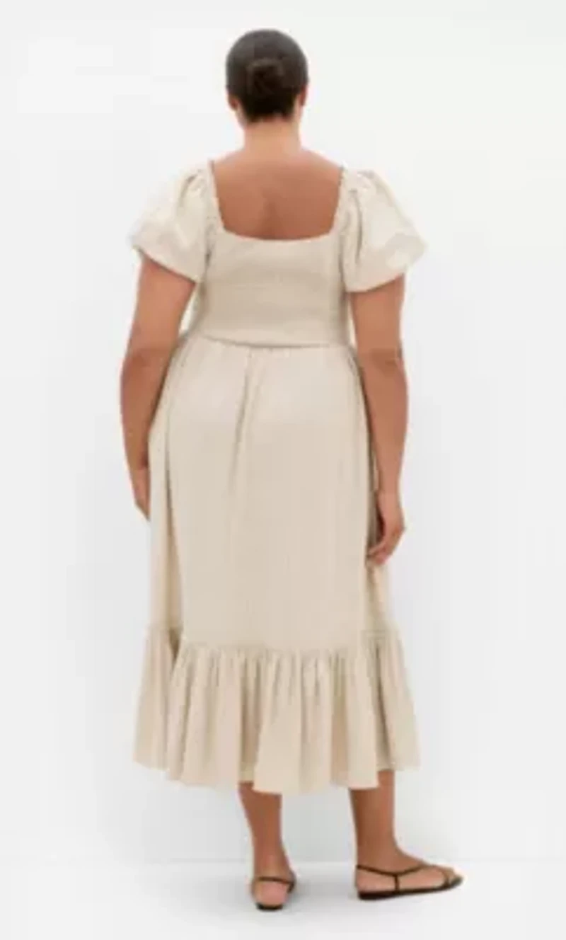 Simone Mini Stripe Midi Dress