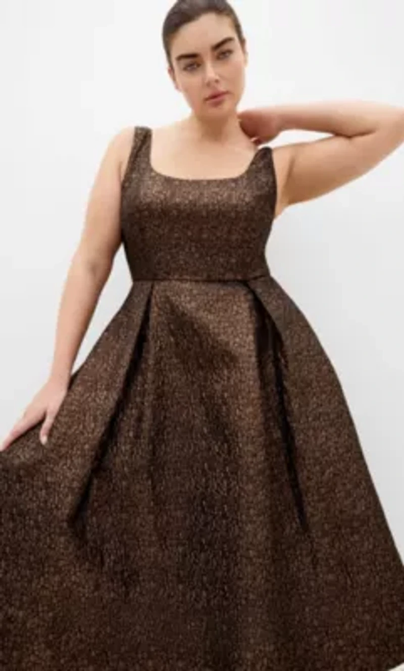 Rosella Jacquard Midi Dress