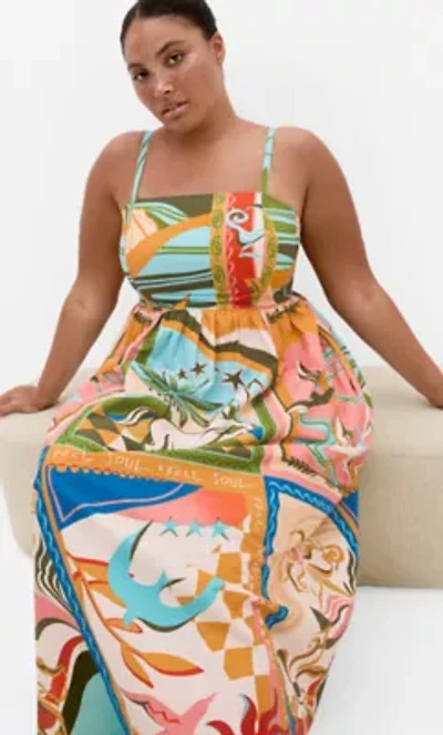 Wild Soul Print Maxi Dress