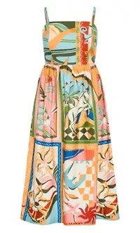 Wild Soul Print Maxi Dress