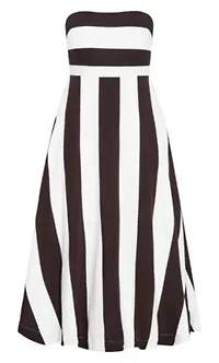 Simone Strapless Stripe Maxi Dress