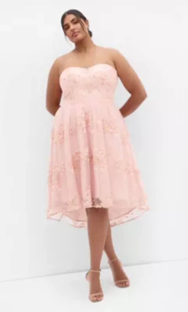 Ambrosia Strapless Tulle Dress