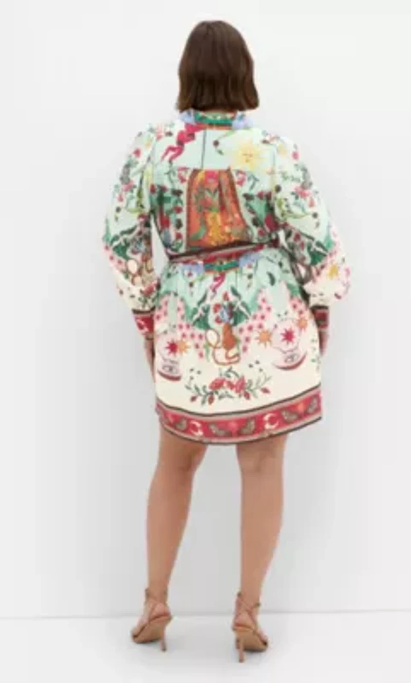 Ezra Dreamscape Print Mini Dress