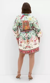 Ezra Dreamscape Print Mini Dress