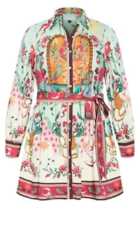 Ezra Dreamscape Print Mini Dress