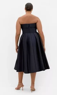Tiffany Strapless Midi Dress