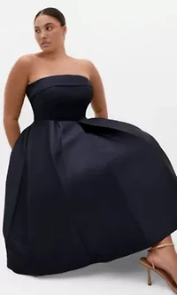 Tiffany Strapless Midi Dress