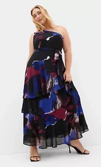 Rendezvous One Shoulder Maxi Dress