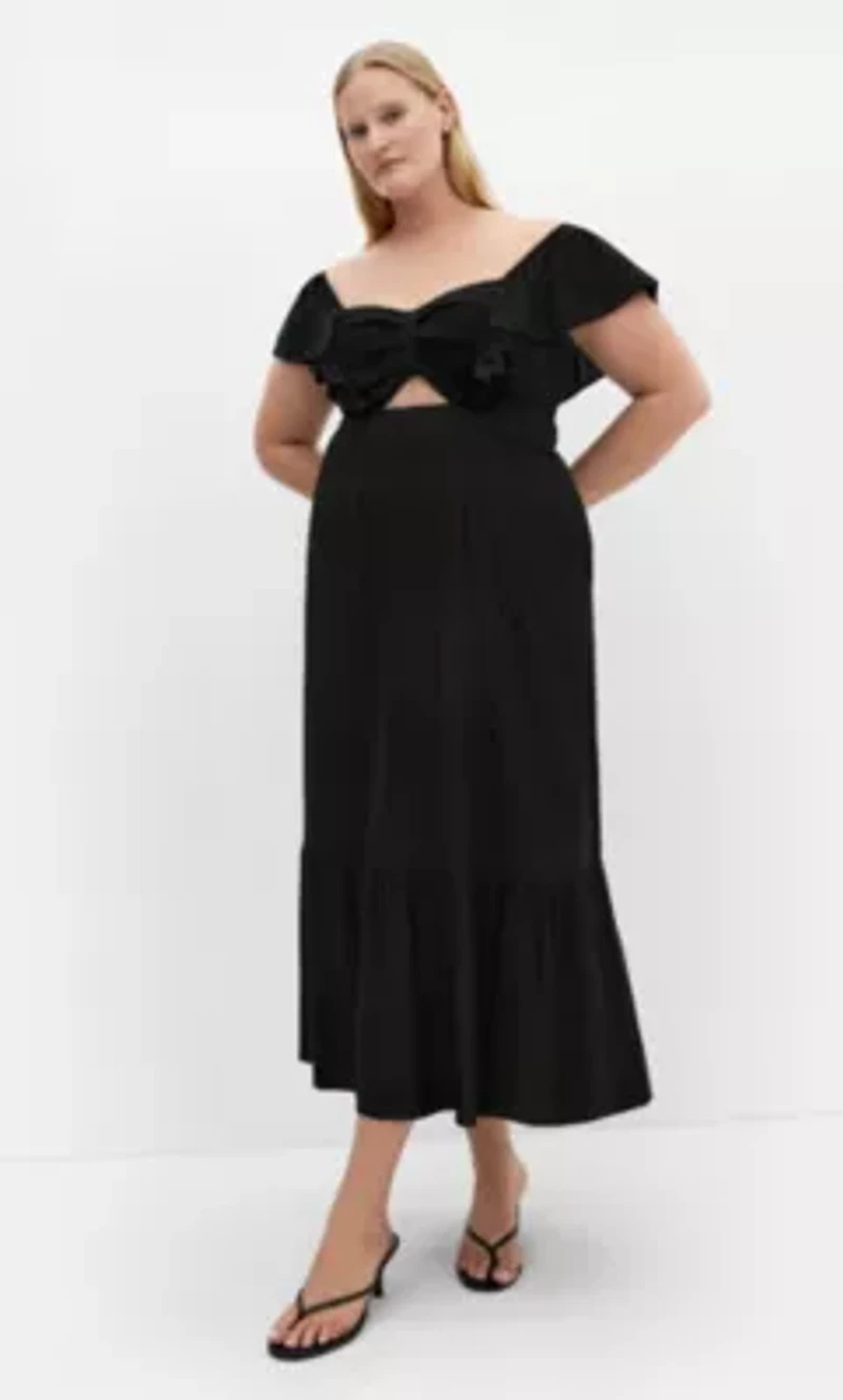 Alora Flutter Maxi Dress