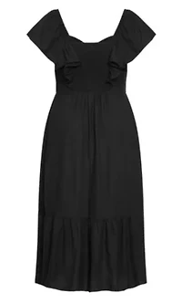Alora Flutter Maxi Dress