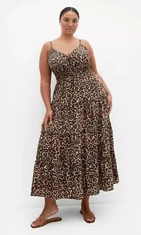 Amaya Leopard Print Maxi Dress