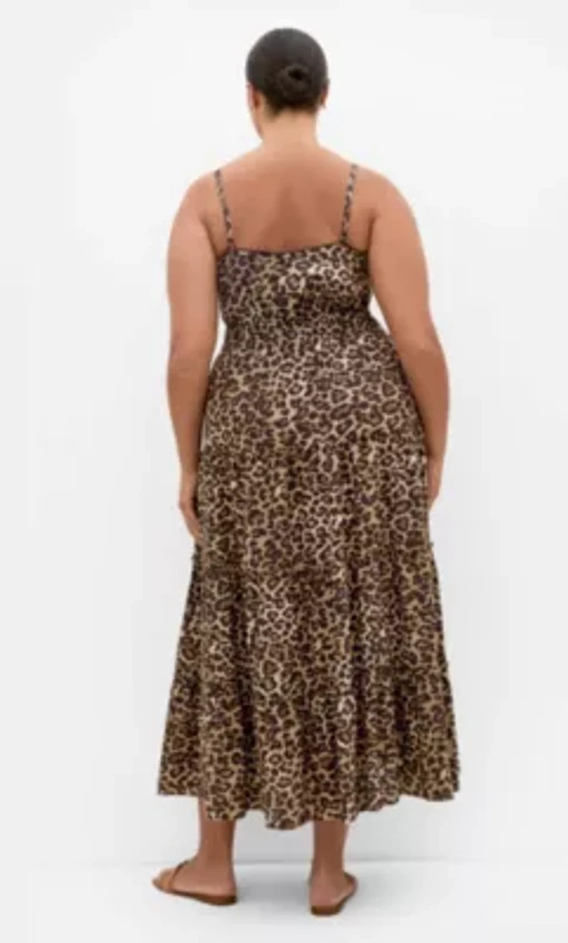Amaya Leopard Print Maxi Dress