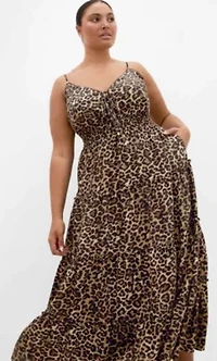 Amaya Leopard Print Maxi Dress