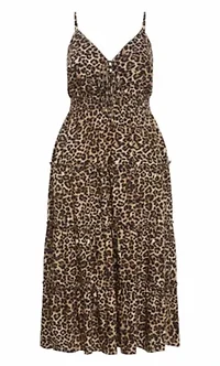 Amaya Leopard Print Maxi Dress