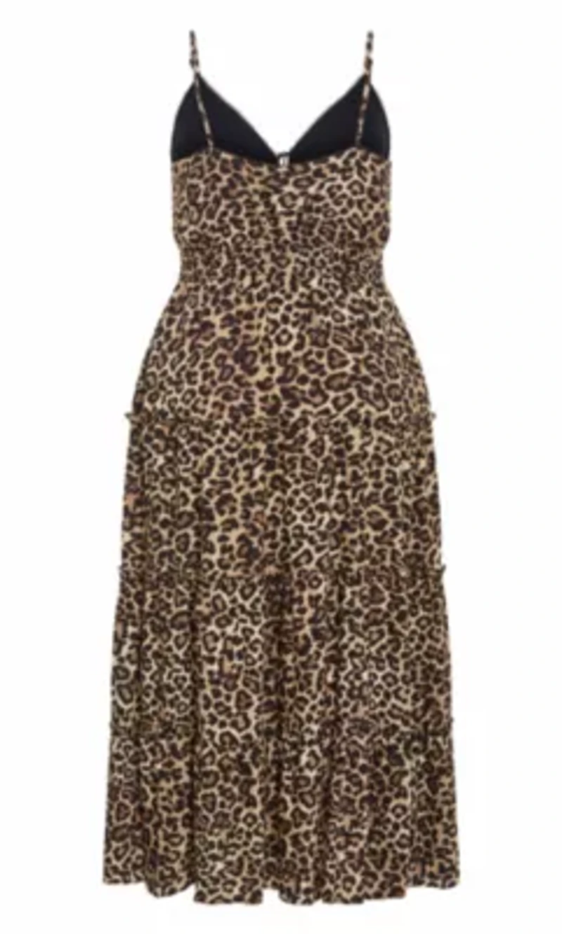 Amaya Leopard Print Maxi Dress