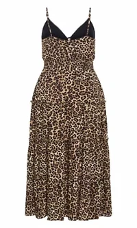 Amaya Leopard Print Maxi Dress