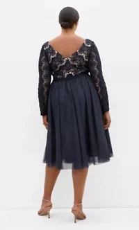 Rare Beauty Lace Midi Dress
