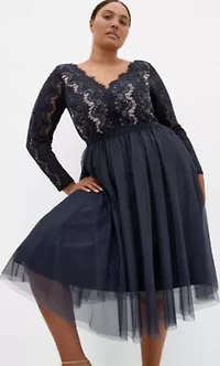 Rare Beauty Lace Midi Dress