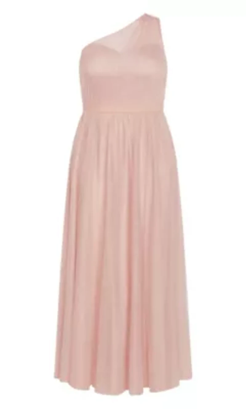 Daniela One Shoulder Tulle Maxi Dress