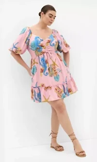Giselle Seahorse Print Mini Dress