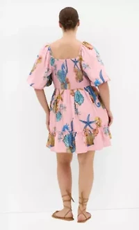 Giselle Seahorse Print Mini Dress