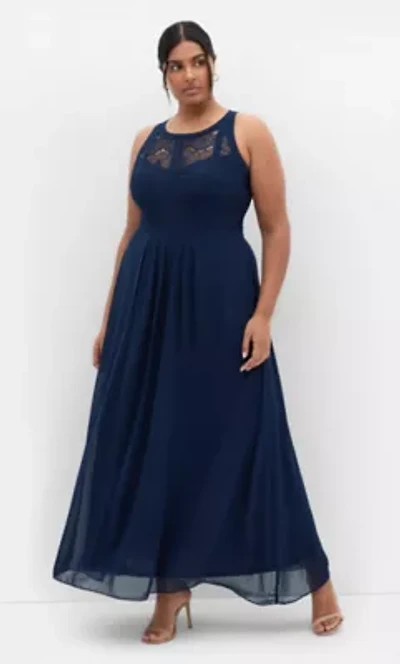 Panelled Bodice Maxi Dress
