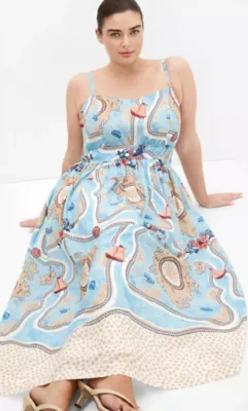 Voyage Print Maxi Dress