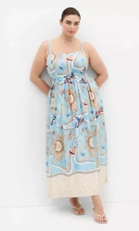 Voyage Print Maxi Dress