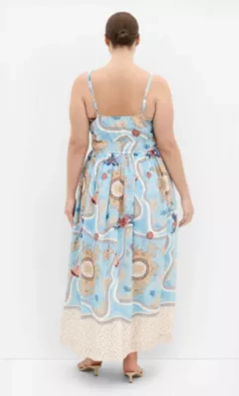 Voyage Print Maxi Dress