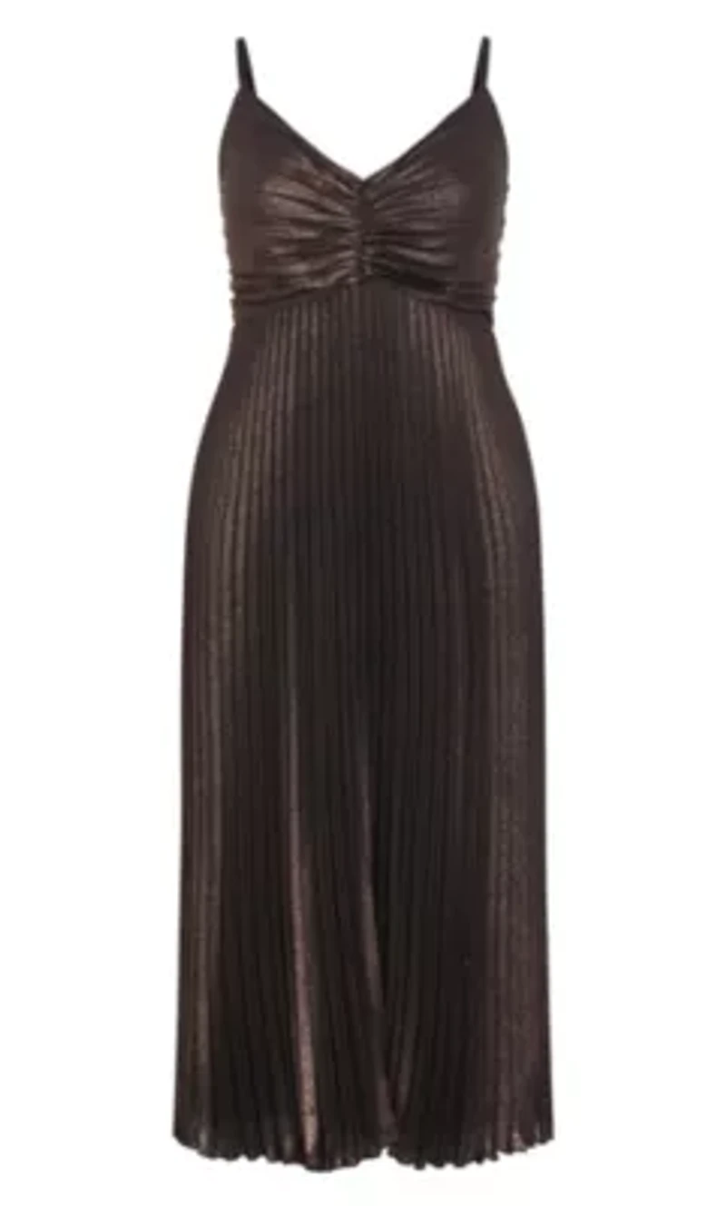 Ariana Sparkle Pleat Maxi Dress