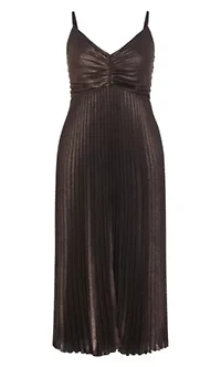 Ariana Sparkle Pleat Maxi Dress