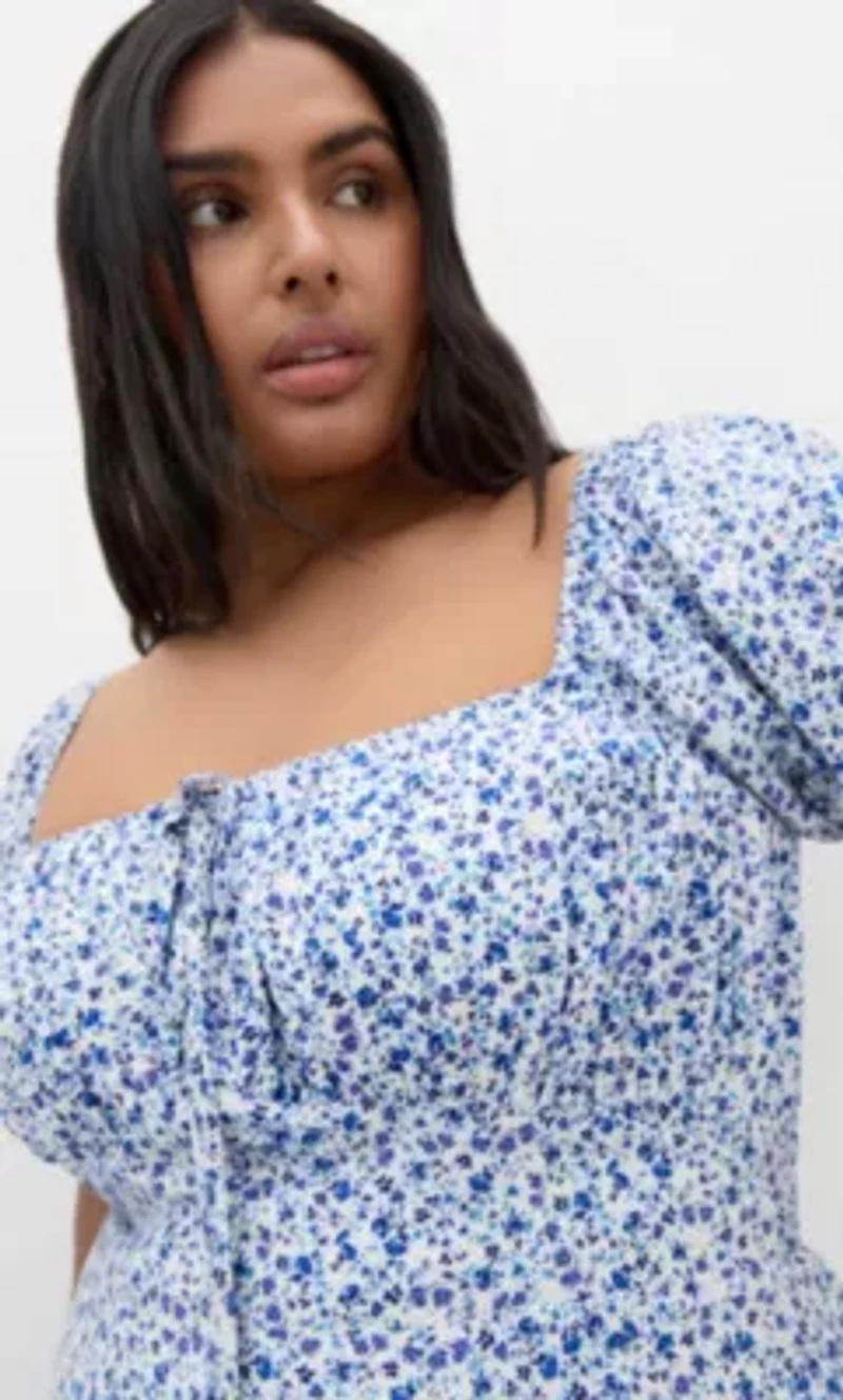 Abbie Short Sleeve Floral Print Maxi Dress