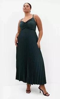 Ariana Pleat Maxi Dress