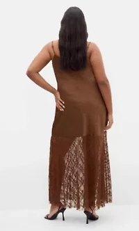 Lilly Slip Lace Hem Maxi Dress