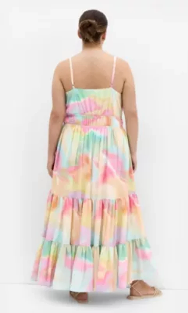 Kalea Swirl Print Maxi Dress