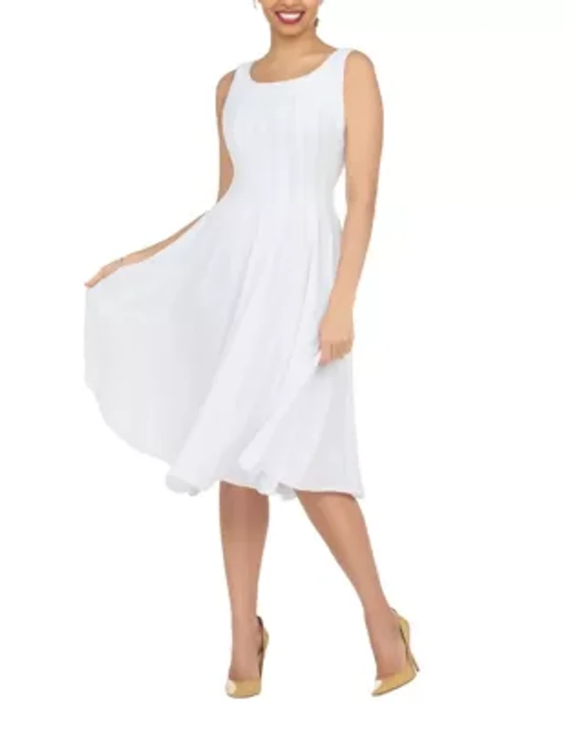 2-piece Multi-Paneled Flare Dress with Bolero Jacket