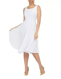 2-piece Multi-Paneled Flare Dress with Bolero Jacket