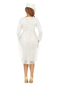 Metallic Lace Shift Dress with Overlay