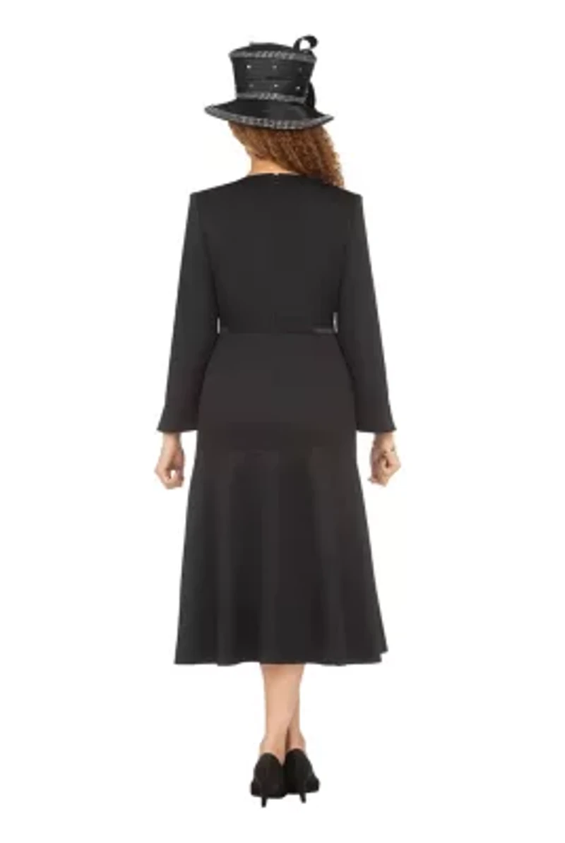 Light Scuba A-Line Dress w/ Galaxy Stone Decor