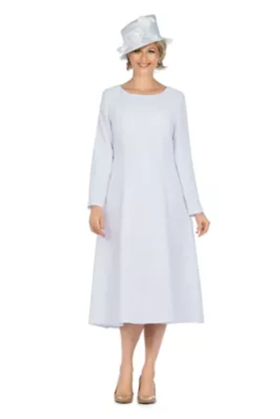 1pc Paneled A-line Simple Dress - Plus