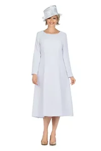 1pc Paneled A-line Simple Dress - Plus