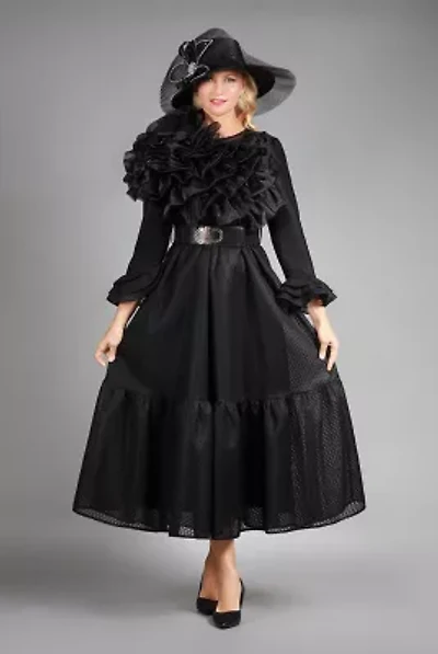 Honeycomb Mesh LS A-line Drs w/ Ovsz Org Flwr-Plus