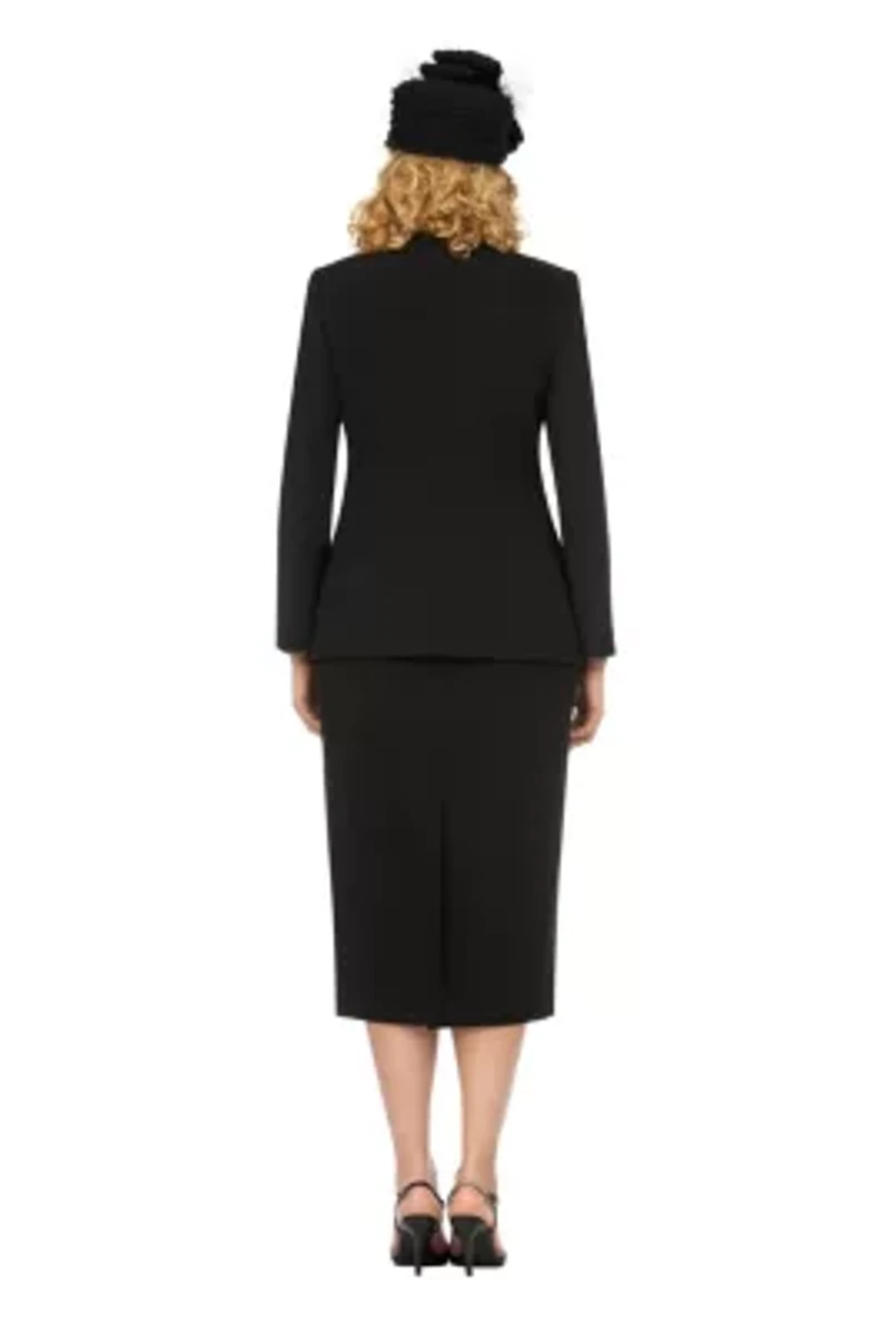 3pc Collarless 1-button Basic Suit - Plus