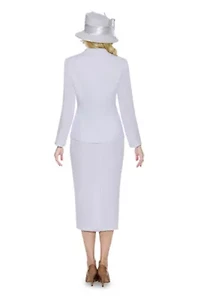 3pc Basic Notch Collar 1-button Skirt Suit-Plus