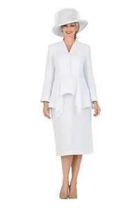 2pc Notch Collar 3-btn Uneven Jkt Sweep Suit-Plus